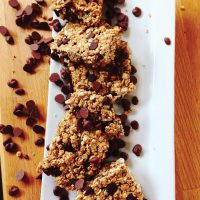 healthy Chocolate Chip Energy Bars